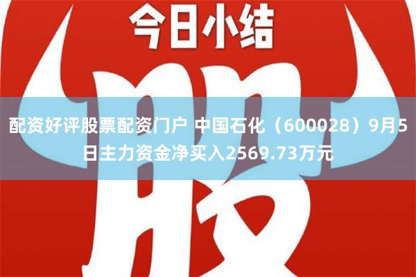 配资好评股票配资门户 中国石化（600028）9月5日主力资金净买入2569.73万元